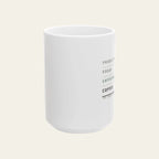 Productivity Focus Caffeine Coffee Mug, Funny Programmer Gift, Software Engineer Mug, Minimalist Office Gift, 15oz Coffee